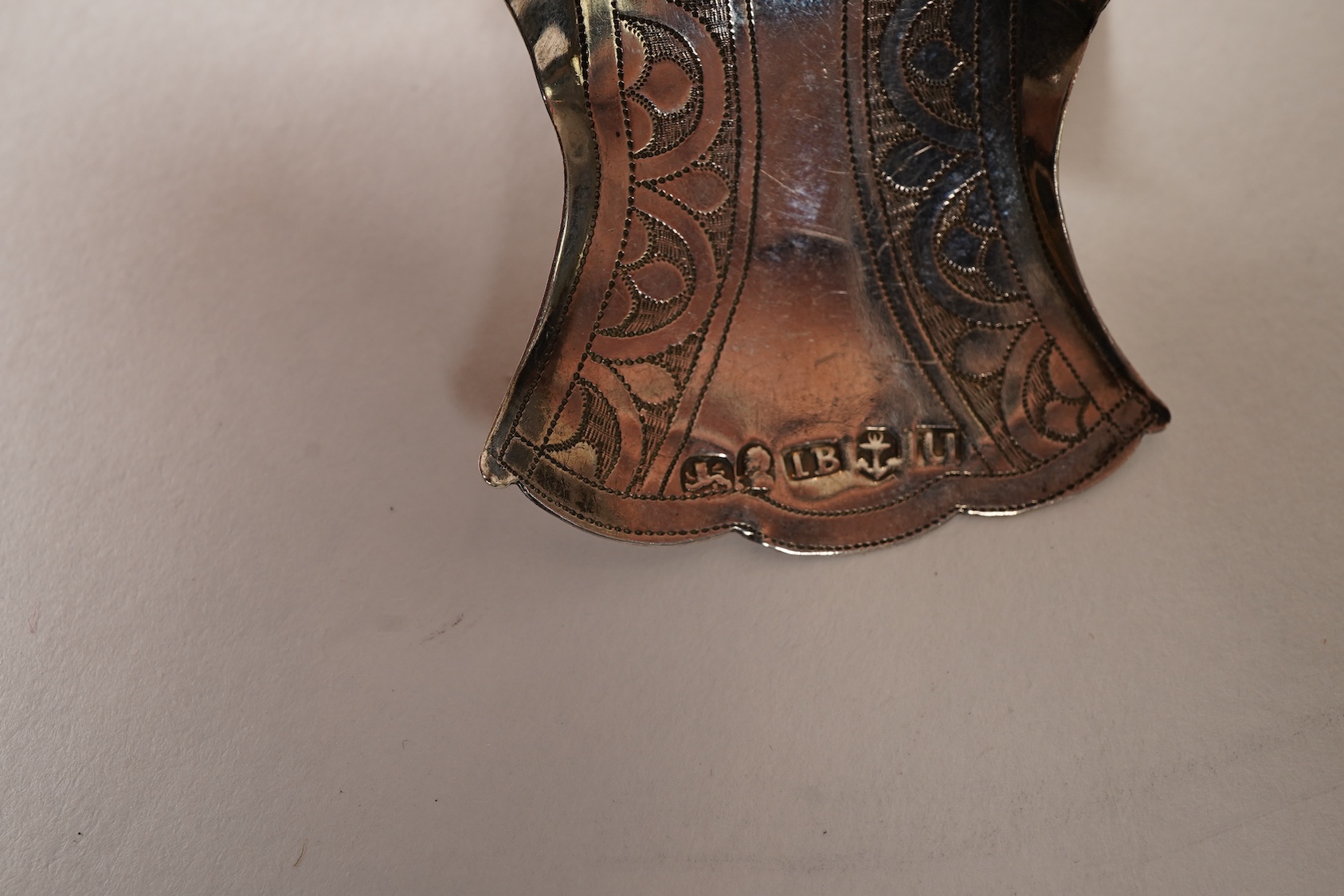 Ten assorted mainly 19th century silver caddy spoons, most with shovel bowls